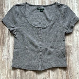 Grey crop top